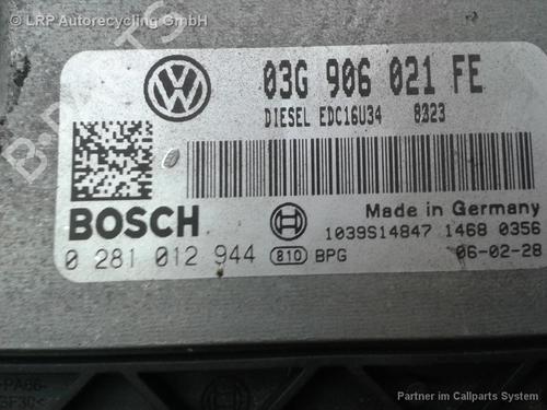 Engine control unit (ECU) VW TOURAN VAN (1T1, 1T2) 1.9 TDI | BP20574950M57 
