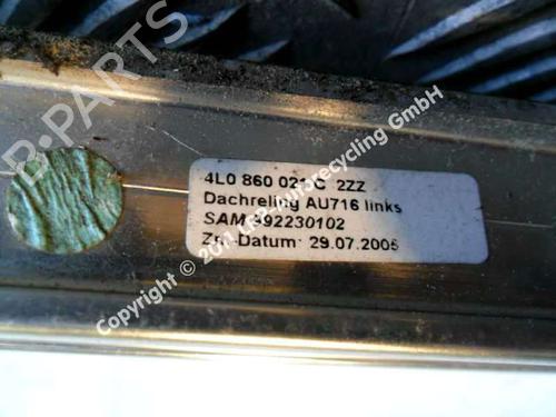Used Roof bar AUDI Q7 (4LB) 4.2 FSI quattro (350 hp) 20541531