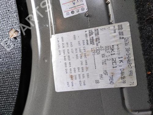 Left front door VW GOLF VI (5K1) 1.2 TSI | BP29575507C2 