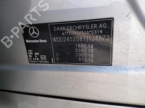 Left headlight MERCEDES-BENZ B-CLASS Sports Tourer (W245) B 200 CDI (245.208) | BP20594612C28 