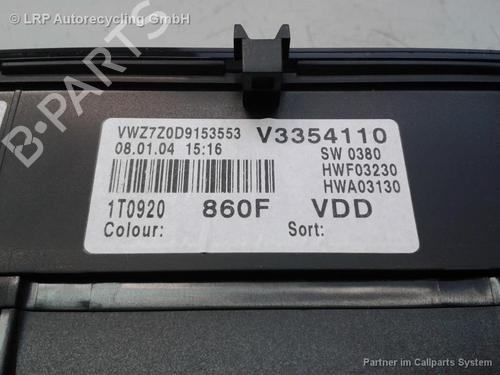 Instrument cluster VW TOURAN (1T1, 1T2) 1.6 | BP20556483C47 