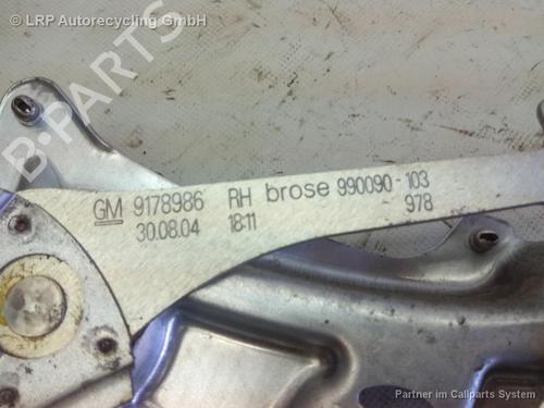 Used Front right window mechanism OPEL SIGNUM Hatchback (Z03) 1.9 CDTI (F48) (150 hp) 20545689