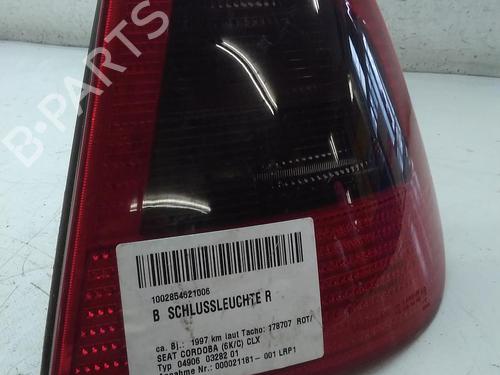 Used Right taillight SEAT CORDOBA (6K1, 6K2) 1.6 i (75 hp) 20570693