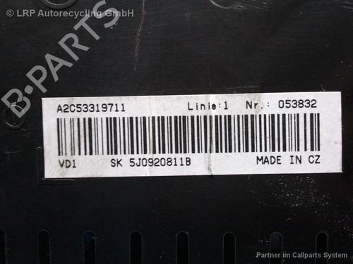 Used Instrument cluster SKODA ROOMSTER (5J7) 1.6 (105 hp) 20556623