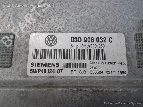 Engine control unit (ECU) VW POLO (9N_, 9A_) 1.2 | BP20574817M57 