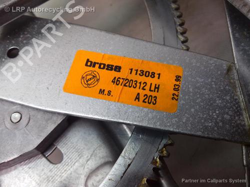 Used Rear left window mechanism FIAT PUNTO Convertible (176_) 85 16V 1.2 (86 hp) 20543685