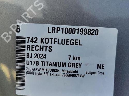 Forskærm Højre MITSUBISHI ECLIPSE CROSS (GK_, GL_) Plug-in Hybrid 4WD (GL3W) | BP32631933C42 