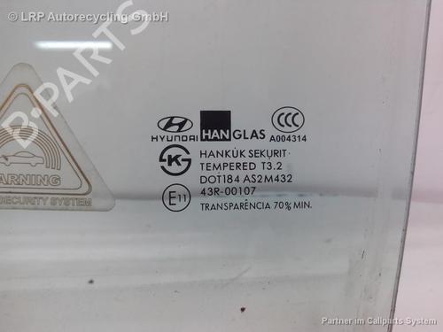 Front left door window HYUNDAI MATRIX (FC) 1.5 CRDi VGT | BP20579635C18 