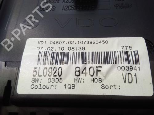 Instrument cluster SKODA YETI (5L) 1.2 TSI | BP20593968C47 