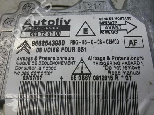 ECU airbags CITROËN C4 I (LC_) 1.6 16V | BP20574263M53 