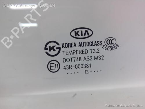 Rear left door window KIA PICANTO II (TA) 1.0 | BP20578636C20 