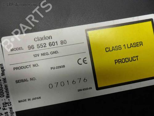 Radio PEUGEOT 807 (EB_) 2.2 HDi | BP20541438E6 