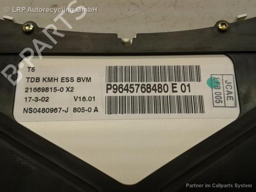 Used Instrument cluster PEUGEOT 307 (3A/C) 1.6 16V (109 hp) 20556322