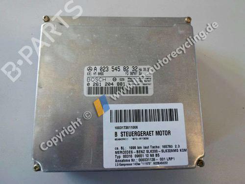 Used Engine control unit (ECU) MERCEDES-BENZ SLK (R170) 230 Kompressor (170.447) (193 hp) 20574971