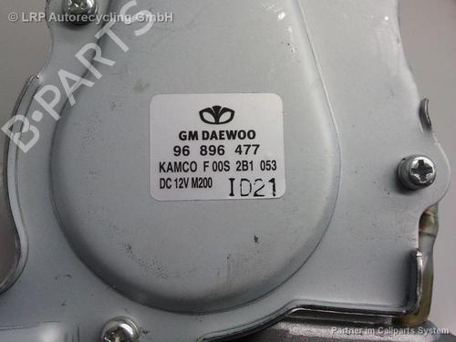 Used Rear wiper motor CHEVROLET MATIZ (M200, M250) 0.8 LPG (52 hp) 20551755