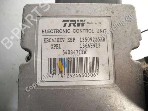 ABS pump OPEL VECTRA C Estate (Z02) 2.2 direct (F35) | BP20554621M43