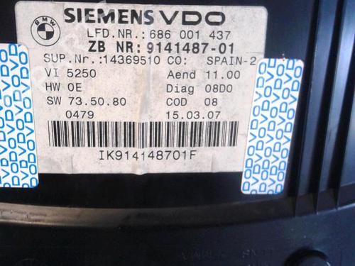 Used Instrument cluster BMW 3 Touring (E91) 320 d (163 hp) 20556253