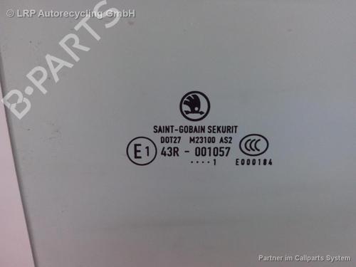 Used Rear right door window SKODA FABIA II (542) 1.4 (86 hp) 20579294