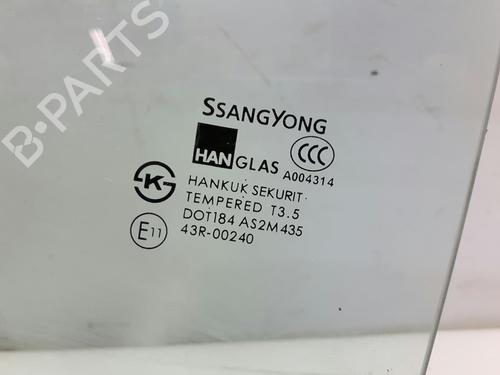 Rear left door window SSANGYONG ACTYON I 200 Xdi 4WD | BP20578665C20 