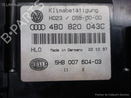 Commande Chauffage AUDI A6 C5 Avant (4B5) 1.8 T | BP20553642I5 