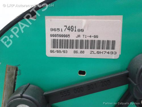 Used Instrument cluster PEUGEOT 206 Hatchback (2A/C) 1.1 i (60 hp) 20556508