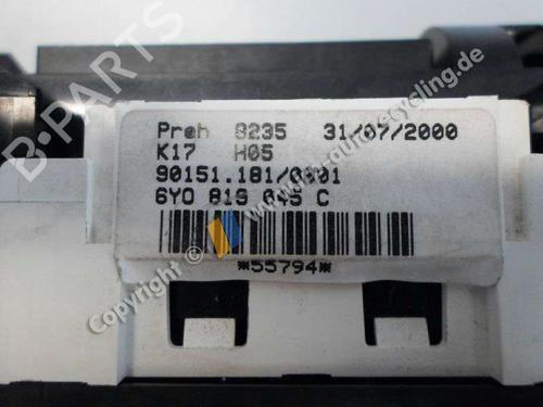 Commande Chauffage SKODA FABIA I (6Y2) 1.4 16V | BP20553662I5 