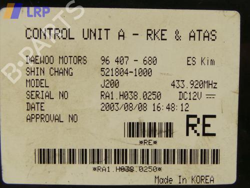 Electronic module CHEVROLET NUBIRA Saloon 1.8 | BP20575172M83 