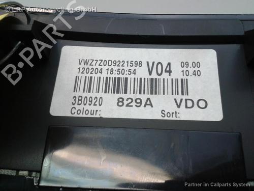Instrument cluster VW PASSAT B5.5 Variant (3B6) 1.9 TDI | BP20556458C47 