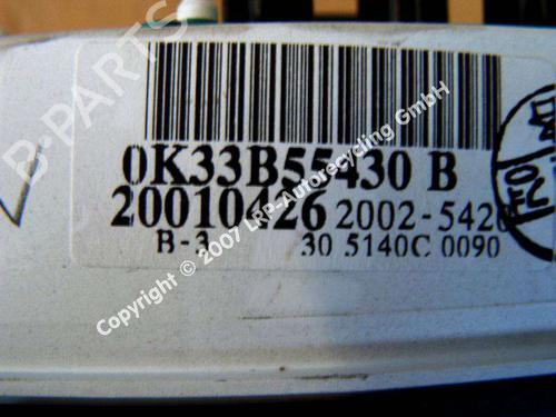 Instrument cluster KIA RIO I Hatchback (DC) 1.3 | BP20556611C47 