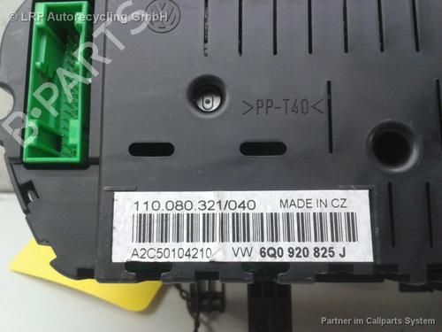 Instrument cluster VW POLO (9N_, 9A_) 1.9 TDI | BP20556456C47 