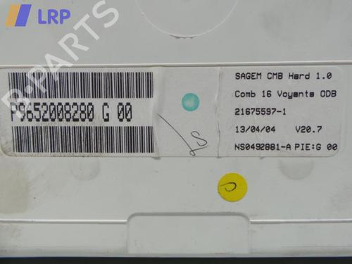 Instrument cluster CITROËN C2 (JM_) 1.4 | BP20556579C47 