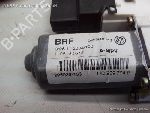 Used Right rear window motor VW TOURAN (1T1, 1T2) 1.9 TDI (105 hp) 20544469