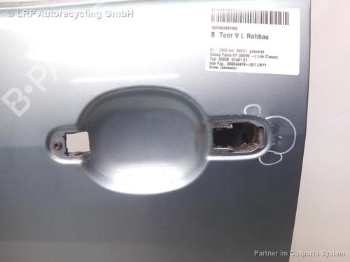 Left front door SKODA FABIA I (6Y2) 1.4 | BP20581937C2 
