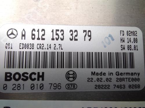 Engine control unit (ECU) MERCEDES-BENZ M-CLASS (W163) ML 270 CDI (163.113) | BP20520238M57 
