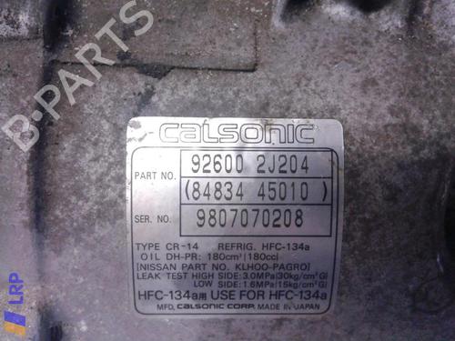 AC compressor NISSAN PRIMERA Traveller (WP11) 2.0 16V | BP20555793M34 