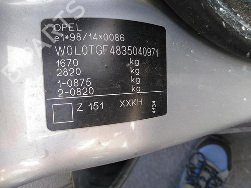 Tailgate OPEL ASTRA G Hatchback (T98) 1.6 16V (F08, F48) | BP30401552C6