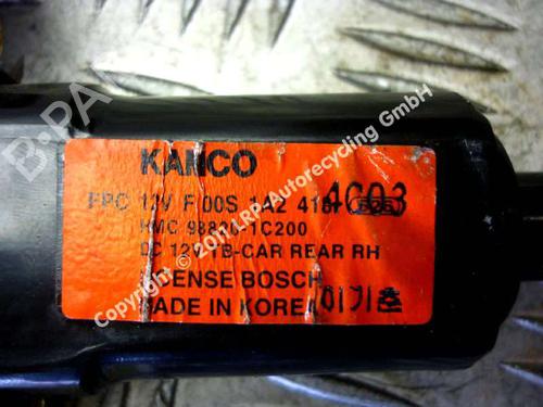 Rudehejsemotor bagstkærm højre KIA PICANTO I (SA) 1.1 (65 hp) 20562321