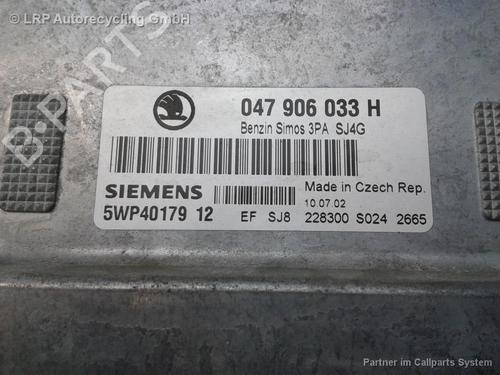 Engine control unit (ECU) SKODA FABIA I (6Y2) 1.4 | BP20574814M57 