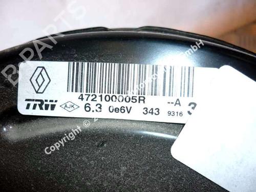 Servo brake RENAULT MEGANE III Hatchback (BZ0/1_, B3_) 1.6 16V (BZ1B, BZ1H) | BP20537939M42 