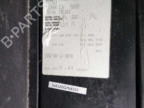 Right mirror VW TOURAN (1T1, 1T2) 1.6 FSI | BP26943117C27 
