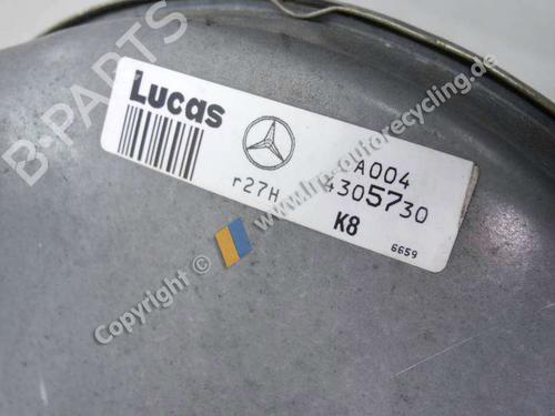 Used Servo brake MERCEDES-BENZ CLK (C208) CLK 230 Kompressor (208.347) (193 hp) 20537870