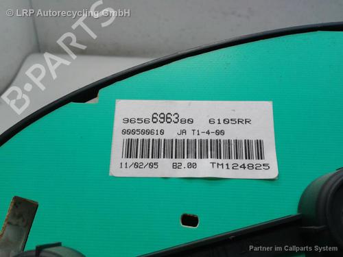 Used Instrument cluster PEUGEOT 206 Hatchback (2A/C) 1.4 i (75 hp) 20556652