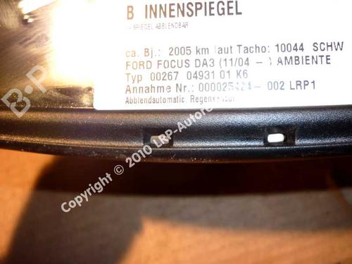 Rear mirror FORD FOCUS II (DA_, HCP, DP) 2.0 TDCi | BP20554897I6 