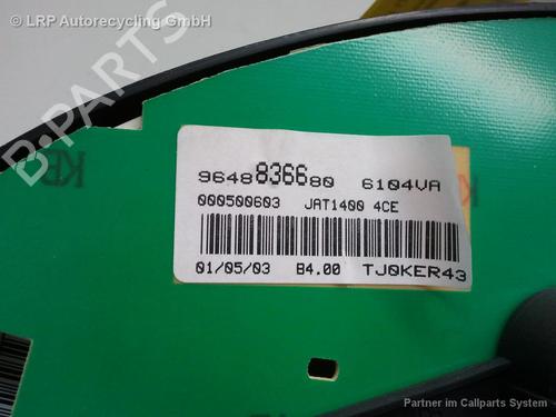 Used Instrument cluster PEUGEOT 206 Hatchback (2A/C) 1.4 i (75 hp) 20556726