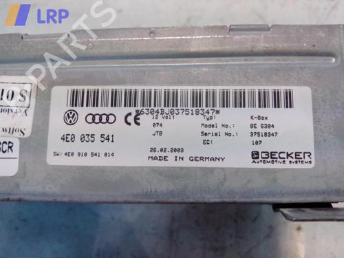 Bilradio AUDI A8 D3 (4E2, 4E8) 4.0 TDI quattro (275 hp) 20575080
