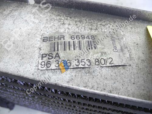 Used Intercooler PEUGEOT 307 (3A/C) 2.0 HDi 110 (107 hp) 20559067