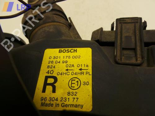 Used Right headlight PEUGEOT 406 (8B) 2.0 16V (135 hp) 20569338