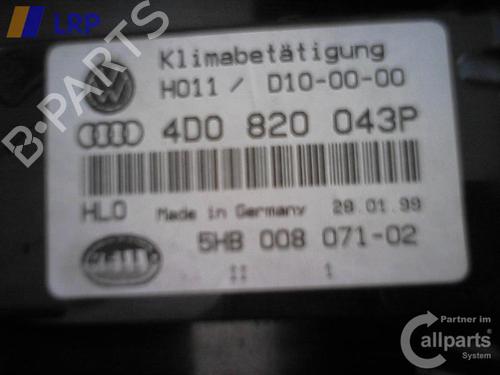 AC Styreenhet / Manøvreringsenhet AUDI A8 D2 (4D2, 4D8) 3.7 | BP20553813I5 
