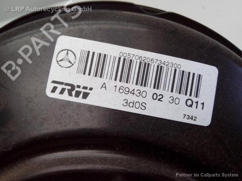 Servo brake MERCEDES-BENZ A-CLASS (W169) A 150 (169.031, 169.331) | BP20537879M42 