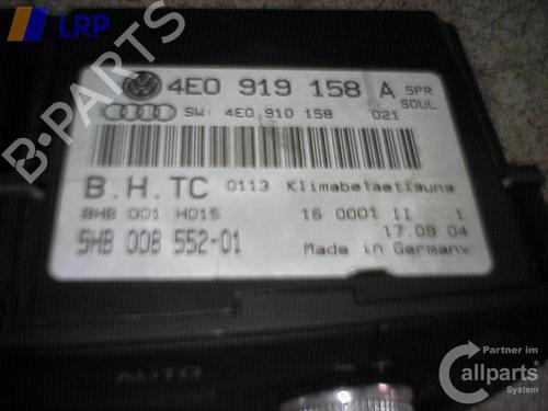 Climate control AUDI A8 D3 (4E2, 4E8) 3.0 TDI quattro | BP20555302I5 